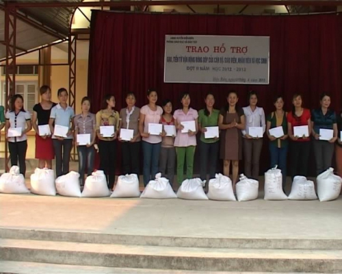 VP. Kết quả ủng hộ học sinh, giáo viên vùng khó khăn huyện Điện Biên
