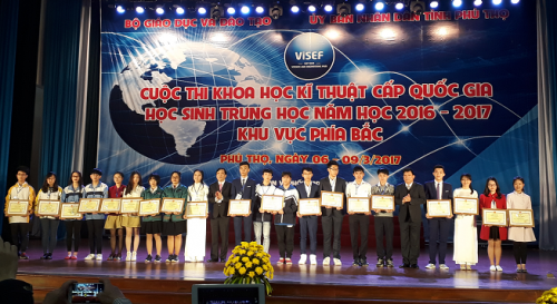GDTrH - Kết quả Cuộc thi Khoa học Kĩ thuật cấp quốc gia học sinh trung học tỉnh Điện Biên năm học 2016-2017