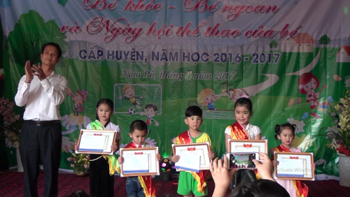 GDMN- Phòng Giáo dục và Đào tạo huyện Nậm Pồ tổ chức Hội thi  “Bé khỏe - Bé ngoan và Ngày hội thể thao của bé” năm học 2016-2017