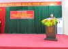 Đồng chí Lê Tiến Dũng, Phó Chủ tịch UBND huyện, Chủ tịch HKH huyện Mường Ảng phát biểu tại Hội nghị Tổng kết công tác khuyến học năm 2017.