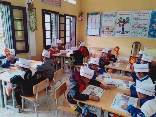 GDTH - Giao lưu "Tiếng Việt của chúng em" cho học sinh dân tộc tại Trường PTDTBT Tiểu học Keo Lôm, huyện Điện Biên Đông