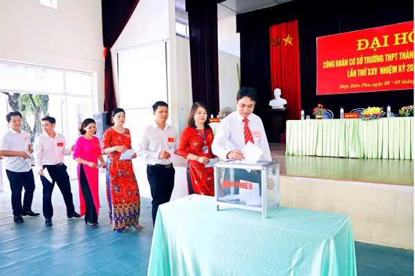 Công đoàn cơ sở Trường THPT Thành phố Điện Biên Phủ tổ chức Đại hội XXV, Nhiệm kỳ 2020-2025