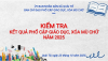Kiểm tra kết quả Phổ cập giáo dục - Xoá mù chữ xã Quài tở, tỉnh Điện Biên năm 2025