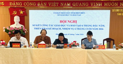 Sở Giáo dục và Đào tạo tỉnh Điện Biên tổ chức Hội nghị sơ kết công tác Giáo dục và Đào tạo 6 tháng đầu năm, triển khai nhiệm vụ trọng tâm 6 tháng cuối năm 2026