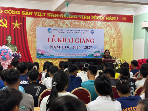 Trường THCS&THPT Quài Tở tổ chức sinh hoạt nội trú đầu năm học 2026–2027