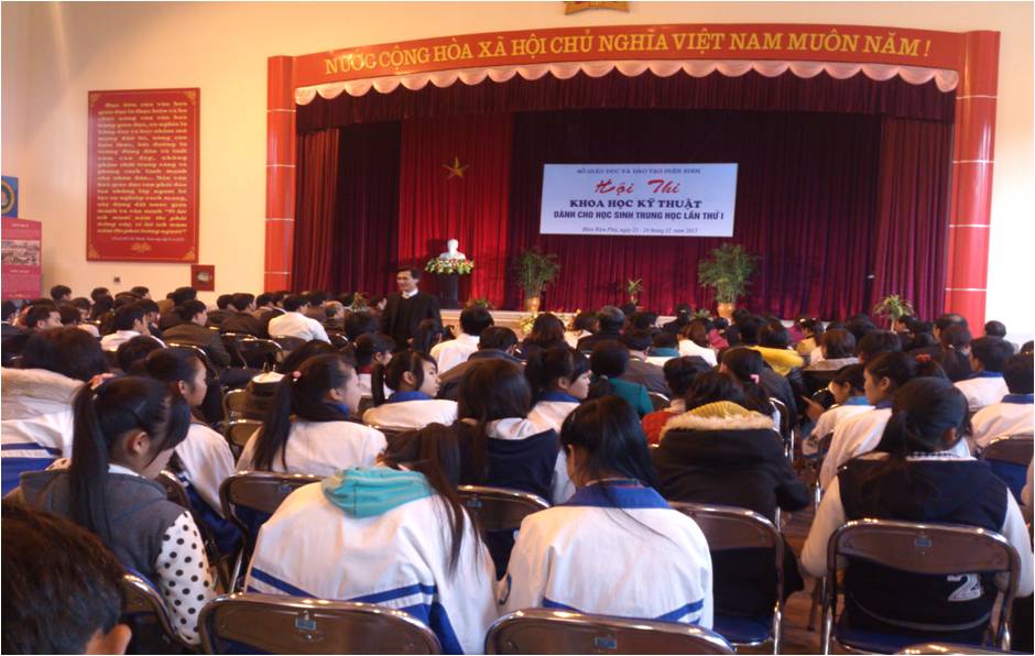 Hội thi Khoa học và Kỹ thuật dành cho học sinh trung học, trường PT DTNT THPT huyện Điện Biên đạt giải 3 toàn đoàn