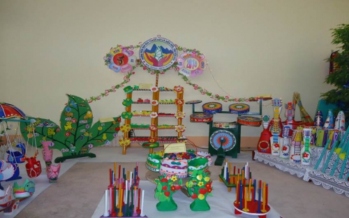 GDMN - Huyện Điện Biên tổ chức thành công Hội thi - Triển lãm đồ dùng, đồ chơi, thiết bị dạy học tự làm năm học 2013 - 2014
