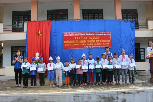 GDTX-CN: Tuần lễ toàn cầu hành động giáo dục cho mọi người năm 2014 huyện Mường Ảng