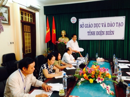 TCCB - Ngày 07 tháng 8 năm 2014, Đoàn kiểm tra của Dân Chính Đảng tỉnh đã làm việc với Đảng ủy Sở Giáo dục và Đàotạo.