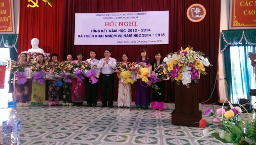 GDTX-CN: Trường CĐSP Điện Biên tổ chức thành công Hội nghị tổng kết năm học 2013-2014 và phương hướng nhiệm vụ  năm học 2014-2015