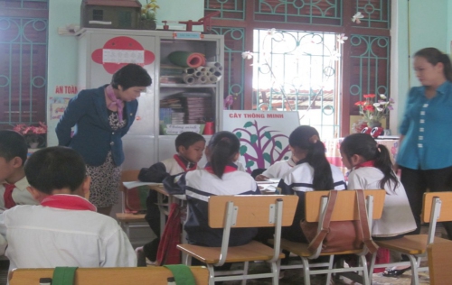 GDTH- Vững bước triển khai Mô hình trường học mới Việt Nam tại trường tiểu học xã Hua Thanh huyện Điện Biên