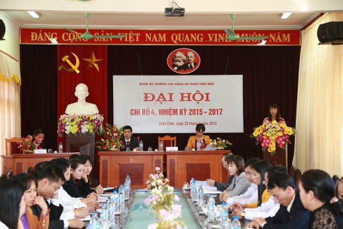 GDTX&CN: Đảng bộ trường Cao đẳng Sư phạm Điện Biên tổ chức Đại hội các chi bộ, nhiệm kì 2015-2017