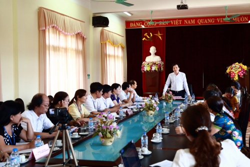 GDTX&CN – Đồng chí Trần Văn Sơn, Phó Bí thư Thường trực Tỉnh ủy đến làm việc tại trường Cao đẳng Sư phạm Điện Biên