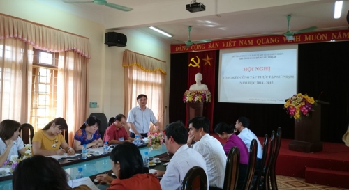 GDTX-CN. Trường CĐSP Điện Biên tổ chức Hội nghị tổng kết công tác thực tập năm học 2014-2015.