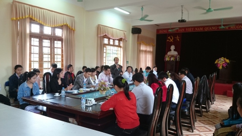 GDTX&CN – Đoàn Đại sứ quán Lào tại Việt Nam và Đoàn Kiểm tra của Cục Đào tạo với nước ngoài làm việc tại trường Cao đẳng Sư phạm Điện Biên