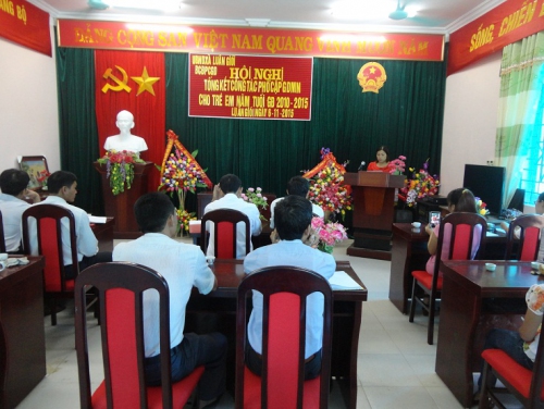 GDMN - Các xã, thị trấn huyện Điện Biên Đông tổng kết công tác phổ cập giáo dục mầm non cho trẻ em năm tuổi giai đoạn 2010-2015