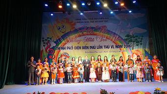 GDMN – Phòng Giáo dục và Đào tạo thành phố Điện Biên Phủ tổ chức thành công Hội thi “Tiếng hát trẻ thơ” cấp thành phố, lần thứ VI, năm 2016