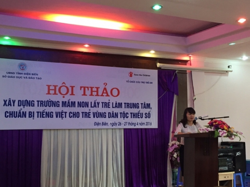 GDMN - Sở Giáo dục và Đào tạo tổ chức Hội thảo “Xây dựng trường mầm non lấy trẻ làm trung tâm, chuẩn bị tiếng Việt cho trẻ vùng dân tộc thiểu số”