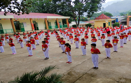 Trường Tiểu học xã Mùn Chung, huyện Tuần Giáo điểm sáng về xây dựng trường chuẩn quốc gia