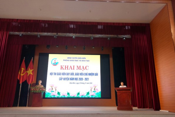 Phòng Giáo dục và Đào tạo huyện Điện Biên tổ chức Hội thi Giáo viên dạy giỏi cấp huyện, năm học 2020-2021