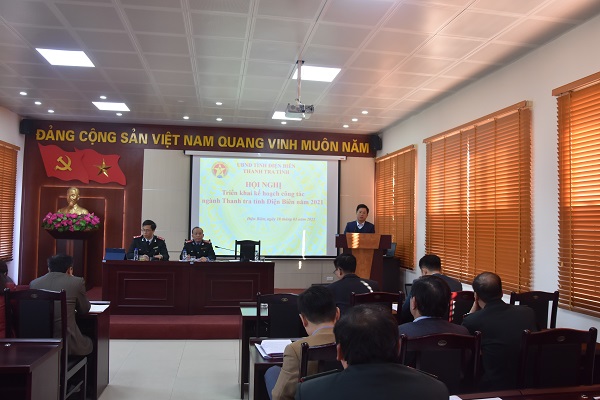 Hội nghị triển khai nhiệm vụ năm 2021 ngành Thanh tra tỉnh Điện Biên