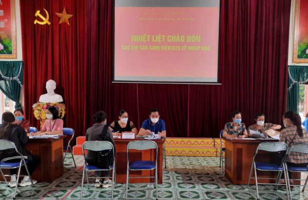 Trường CĐSP Điện Biên tổ chức nhập học cho sinh viên ngành Giáo dục Mầm non, khóa 2021-2024
