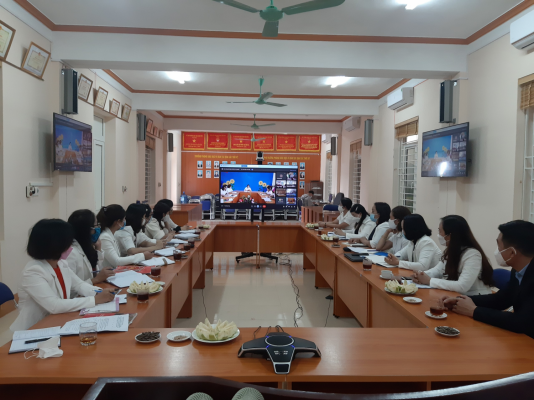 Phòng GDĐT huyện Điện Biên tổ chức Sinh hoạt chuyên môn cấp học mầm non học kỳ I năm học 2021-2022