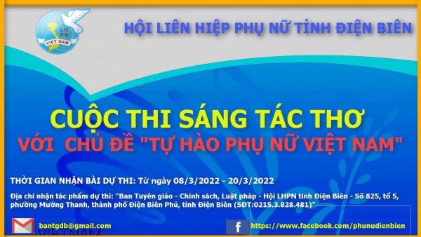Công đoàn Ngành phát động hưởng ứng cuộc thi sáng tác Thơ với chủ đề "Tự hào Phụ nữ Việt Nam"