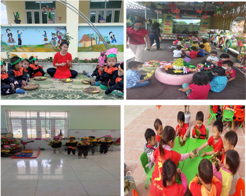 Trường mầm non số 2 Na Sang huyện Mường Chà xây dựng môi trường giáo dụ lấy trẻ làm trung tâm
