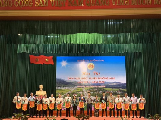Khối các trường THPT huyện Mường Ảng tham gia Hội thi Dân vận khéo huyện Mường Ảng lần thứ II, năm 2022