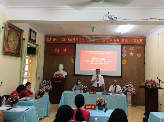 Trường Phổ thông Dân tộc nội trú tỉnh Điện Biên tổ chức thành công  Hội nghị viên chức, người lao động năm học 2022 - 2023