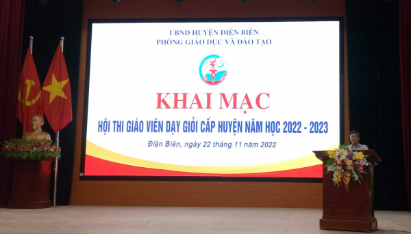 Phòng Giáo dục và Đào tạo huyện Điện Biên tổ chức Hội thi giáo viên dạy giỏi câp huyện năm học 2022-2023