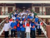 Đoàn viên thanh niên trường THPT Điện Biên Phủ tham gia Lễ Khánh thành Nhà tưởng niệm Chủ tịch Hồ Chí Minh