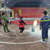 Trường PTDTNT THPT Mường Nhé tham gia tuyên truyền, bồi dưỡng nghiệp vụ PCCC và CNCH, thực tập phương án chữa cháy năm học 2025-2026