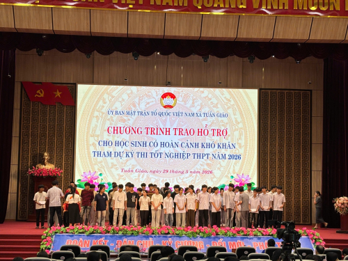 Chung tay tiếp sức học sinh Trường THCS và THPT Quài Tở trước Kỳ thi tốt nghiệp THPT năm 2026