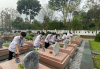 Trường THPT Phan Đình Giót tổ chức dâng hương tri ân tại Nghĩa trang Liệt sĩ Him Lam