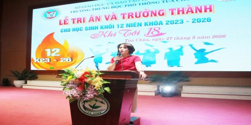 Trường THPT Tủa Chùa tổ chức “Lễ tri ân và trưởng thành – khoảnh khắc đáng nhớ của học sinh khối 12 trường THPT Tủa Chùa”