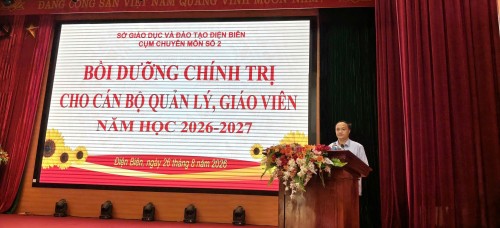 Cụm chuyên môn số 2 tổ chức bồi dưỡng lý luận chính trị hè năm 2026