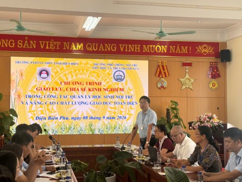 Giao lưu, chia sẻ kinh nghiệm trong công tác quản lý học sinh nội trú và nâng cao chất lượng giáo dục toàn diện