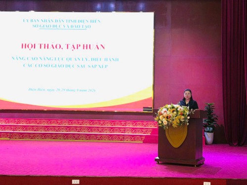 GDMNPT- Sở Giáo dục và Đào tạo tổ chức Hội thảo, tập huấn nâng cao năng lực quản lý, điều hành các cơ sở giáo dục sau sắp xếp
