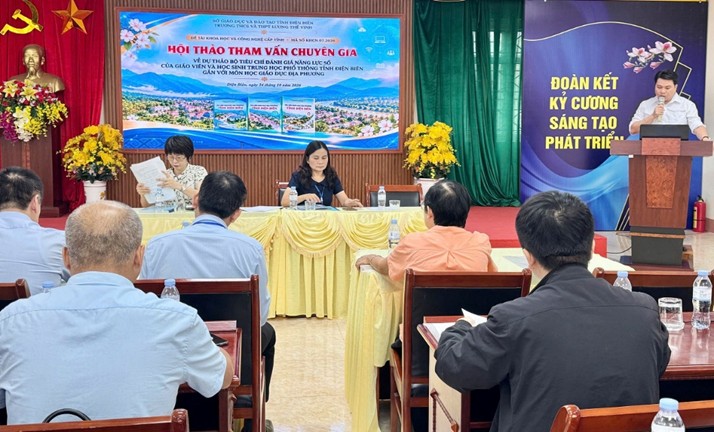 Trường THCS và THPT Lương Thế Vinh đăng cai tổ chức Hội thảo  tham vấn chuyên gia cấp tỉnh về đánh giá năng lực số của giáo viên và học sinh