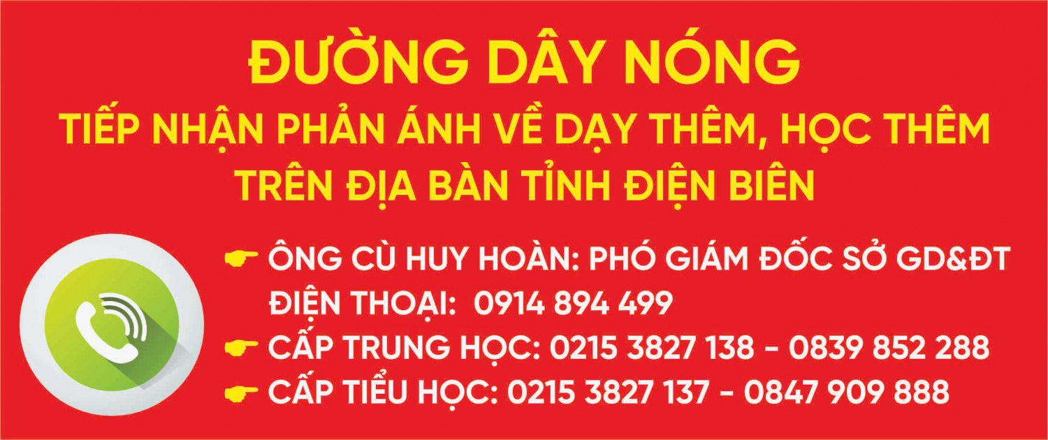 Đường dây nóng tiếp nhận phản ánh dạy thêm, học thêm